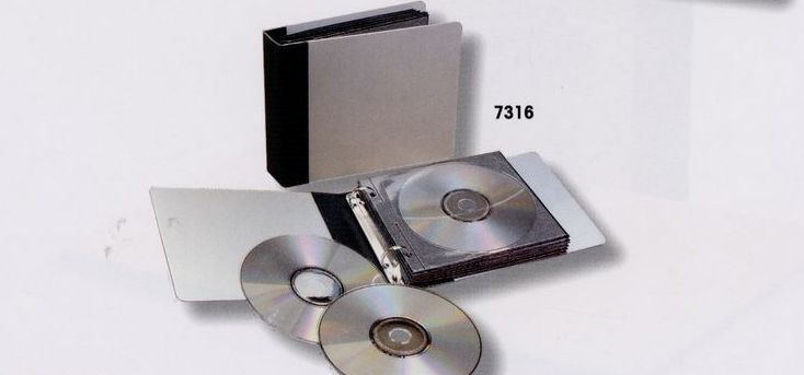 Aluminum Leather CD/DVD Disc Binders